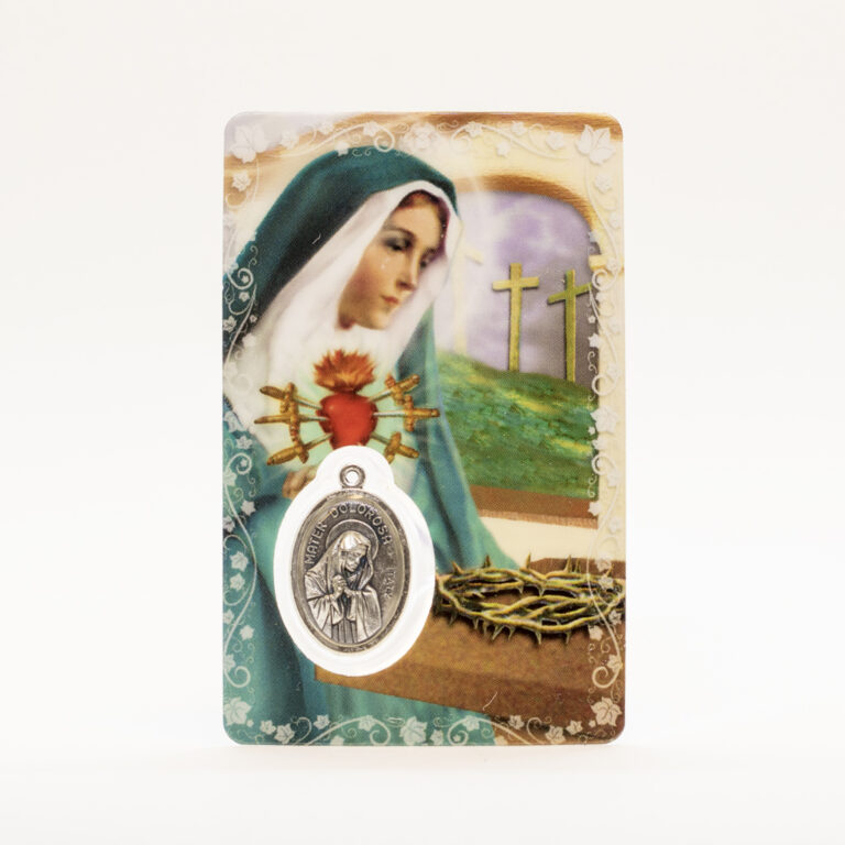 CARTE PRIERE NOTRE DAME DES 7 DOULEURS C265 Articles Religieux
