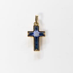 CROIX EMAIL GD.FEU LAPIS 2,5CM PT