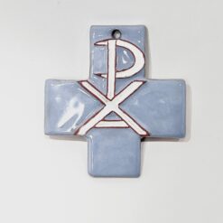 CROIX GRECQUE CERAMIQUE BLEU PAX 7,5X7,5CM PT