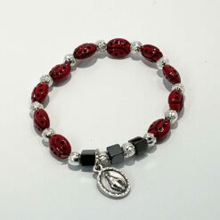 BRACELET ENFANT COCCINELLE HEMATITE MDV