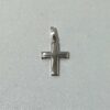 CROIX ARGENT RHODIE BOMBEE 15MM