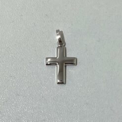 CROIX ARGENT RHODIE BOMBEE 15MM