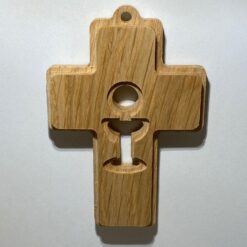 CROIX CHENE DECOUPE CALICE 12X8,5CM S