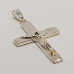 CROIX CHRIST ARGENT 40MM 8GR HE