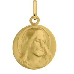 MEDAILLE CHRIST 18MM OR 18 CARATS J141X