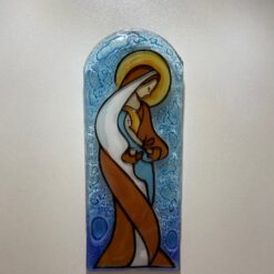 Signet en verre Vierge à l'enfant ET30