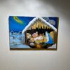 CALENDRIER DE L’AVENT CARTE POSTALE CRECHE *