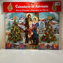 CALENDRIER DE L’AVENT CRECHE+SAPIN 41X30CM