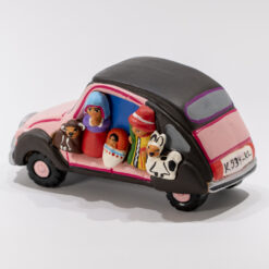 CRECHE 2CV ROSE TERRE CUITE EL488P