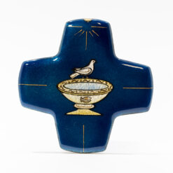 CROIX BAPTISTÈRE DE RAVENNE 9,7X9,7CM EMAUX DU LIBAN