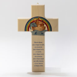 CROIX BOIS ARCHE DE NOE 20CM PT
