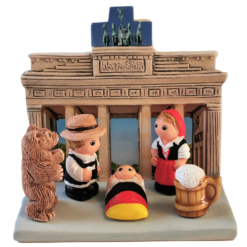 MINI CRECHE DU MONDE CERAMIQUE ALLEMAGNE 8X7CM L