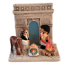 MINI CRECHE DU MONDE CERAMIQUE TRIOMPHE 8X7CM L