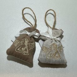 SACHET LAVANDE BRODERIE ANGE 6CM VENDUS PAR 2