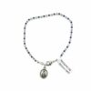 BRACELET AVEC FERMOIR MEDAILLE ET STRASS MDV