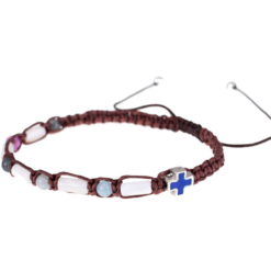 BRACELET DIZAINIER SUR CORDE NACRE