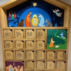CALENDRIER DE L'AVENT BOIS 30X40CM RDC