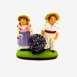 COUPLE D'ENFANTS A LA LAVANDE DIDIER 7CM