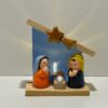 CRECHE PERUVIENNE BOIS VERRE EL461O