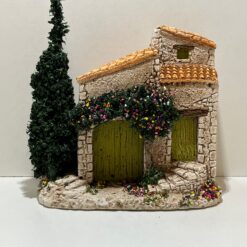 MAISON EN PIERRE RECONSTITUEE 14X13CM