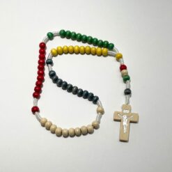 CHAPELET EN BOIS MULTICOLORE