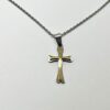 CROIX + CHAINE EN ACIER