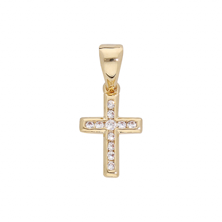 LES POULETTES BIJOUX - Pendentif Argent Croix De Nacre : Stéphanie Ducauroix