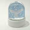 BOULE A NEIGE ANGE VEILLEZ SUR LUI BLEU H7CM
