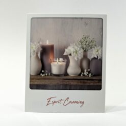 CARTE ESPRIT COCOONING FLEURS BOUGIES