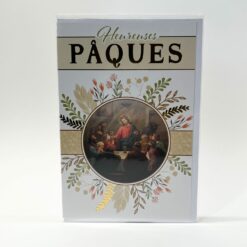 CARTE HEUREUSES PAQUES JESUS ET SES APOTRES