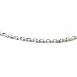 CHAINE ARGENT MAILLE FORCAT 45CM LARGEUR 2MM