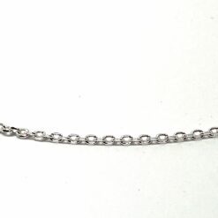 CHAINE ARGENT MAILLE FORCAT 50CM LARGEUR 2MM