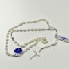 CHAPELET EN ARGENT PERLE NACRE ROND 4MM