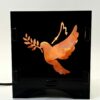 LAMPE COLOMBE AVEC PIERRE DE SEL DE L'HIMALAYA 12X12CM