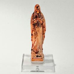 STATUETTE VIERGE NOTRE DAME DE LOURDES CUIVREE 7CM