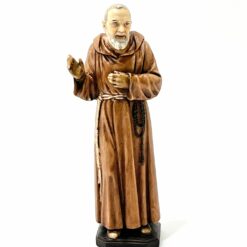 STATUE PADRE PIO EN RESINE 12,5CM