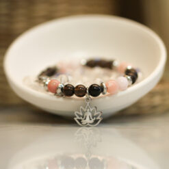 Bracelet STILIVITA AUTHENTICITÉ QUARTZ FUME ET OPALE