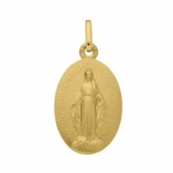 MEDAILLE VIERGE MIRACULEUSE OR 9 CARATS 17MM J5244X