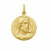 Médaille Christ - Plaqué-or 18 mm