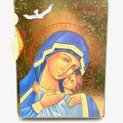 ICONE NOTRE DAME DE LA PAIX DOREE A LA FEUILLE 10X13CM 321.63