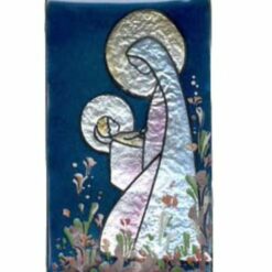VIERGE AGENOUILLEE 9,5X5,5CM EMAUX DU LIBAN