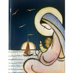 VIERGE SERENITE 9.6X6.8CM EMAUX DU LIBAN RT10VR1067