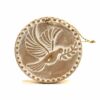 MEDAILLON EN TERRE CUITE COLOMBE DIAMETRE 12CM