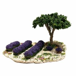 CHAMP DE LAVANDE AVEC PIN PARASOL 25X15CM