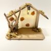 ETABLE BOIS LAMPE LED A PILES (FOURNIES) 16,5X10X13CM