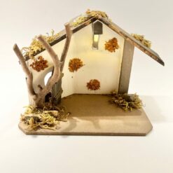 ETABLE BOIS LAMPE LED A PILES (FOURNIES) 16,5X10X13CM