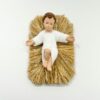 ENFANT JESUS SUR PAILLE POUR SUJET CRECHE DE 23CM ENVIRON