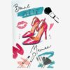 CARTE DOUBLE BONNE FETE MAMAN CHAUSSURE MAQUILLAGE