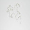 CHAPELET ARGENTE FILIGRANE COEUR VIERGE+CROIX
