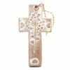 CROIX EN TERRE ARBRE DE VIE COEURS 12X6CM